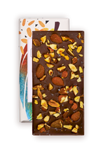 Charger l'image dans la galerie, TABLETTE DE CHOCOLAT FLEUR DE SEL & AMANDES TORRÉFIÉES BIO